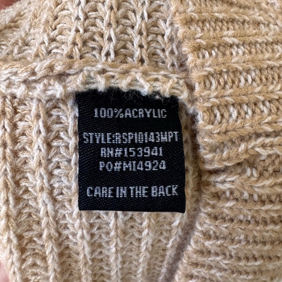 MISIA Oatmeal Neutral Knit Crewneck Sweater XL Petite - Picture 11 of 12